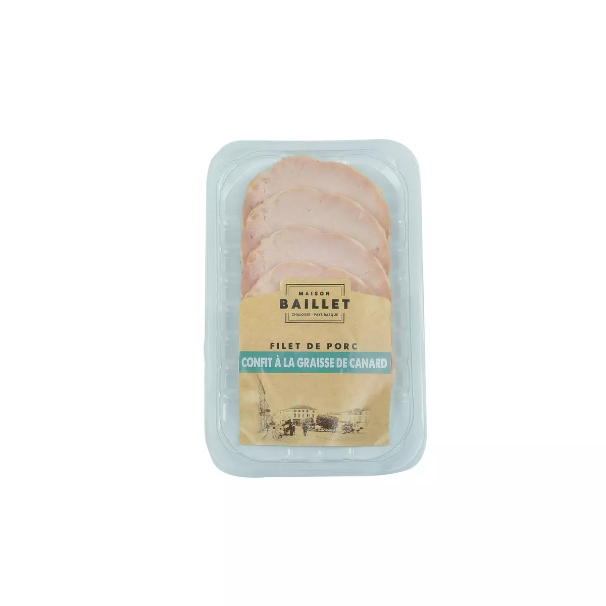 BAILLET Filet de porc confit à la graisse de canard 190g