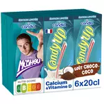CANDY'UP Boisson lactée au chocolat et coco Michou 6x20cl