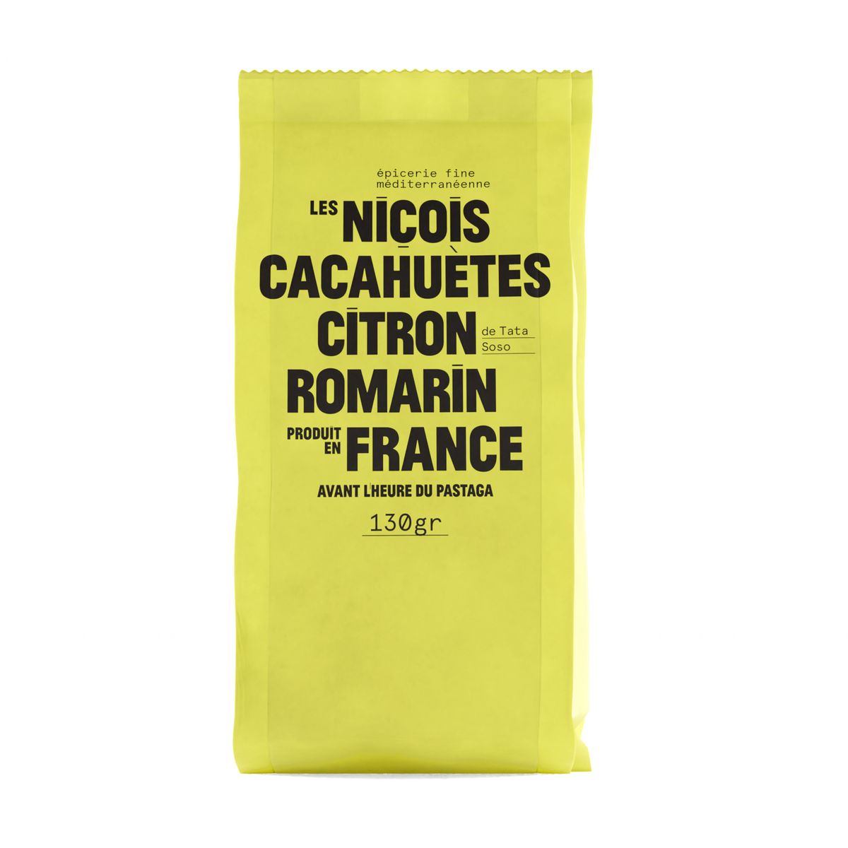 LES NICOIS Cacahuètes aux goûts de citron et romarin 130g