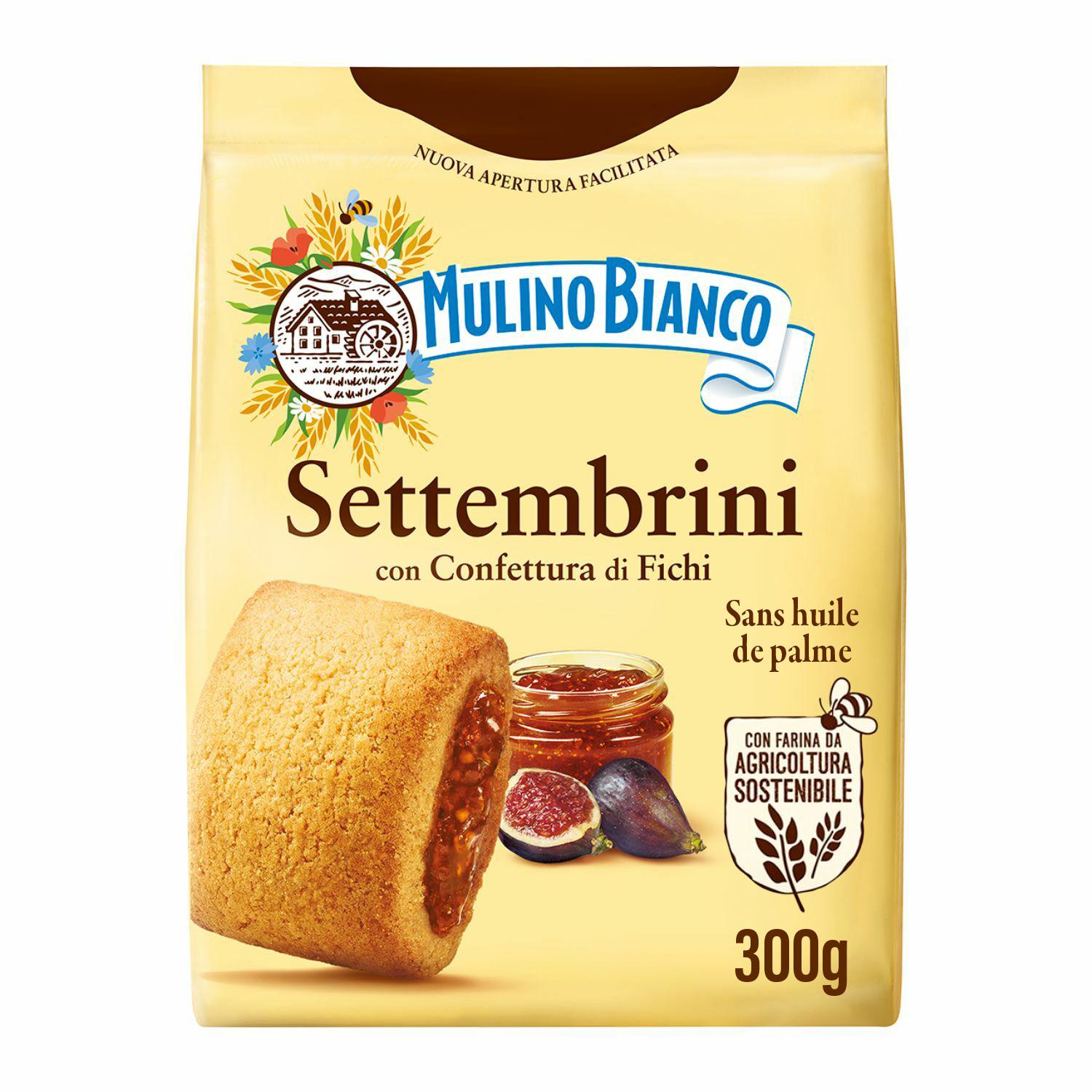 MULINO BIANCO Biscuits settembrini fourrés aux figues et confiture de figues 300g