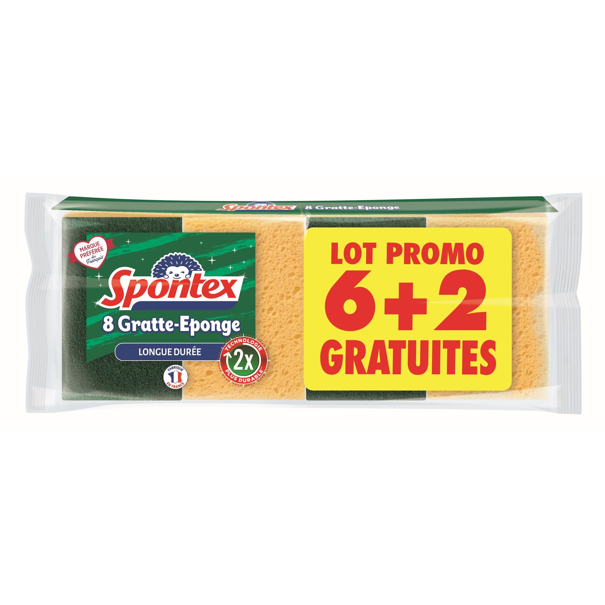 SPONTEX Gratte éponge longue durée 8