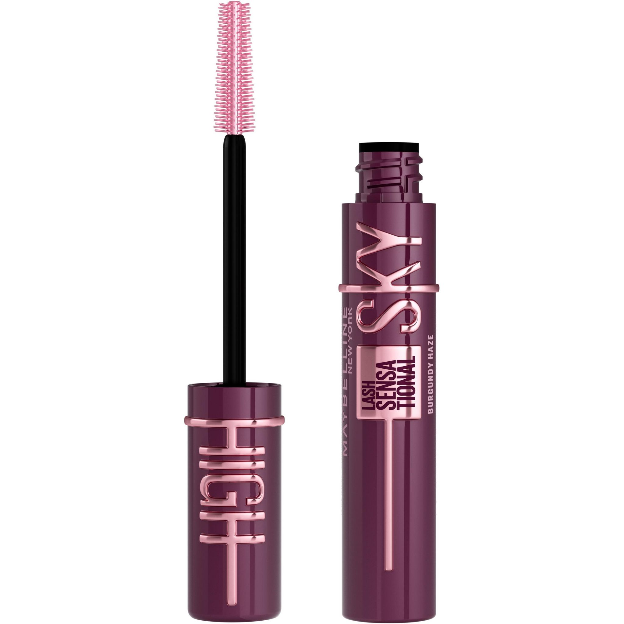 Voir la diapositive 2 : MAYBELLINE Lash sensational sky high mascara washable burgundy haze 1 pièce