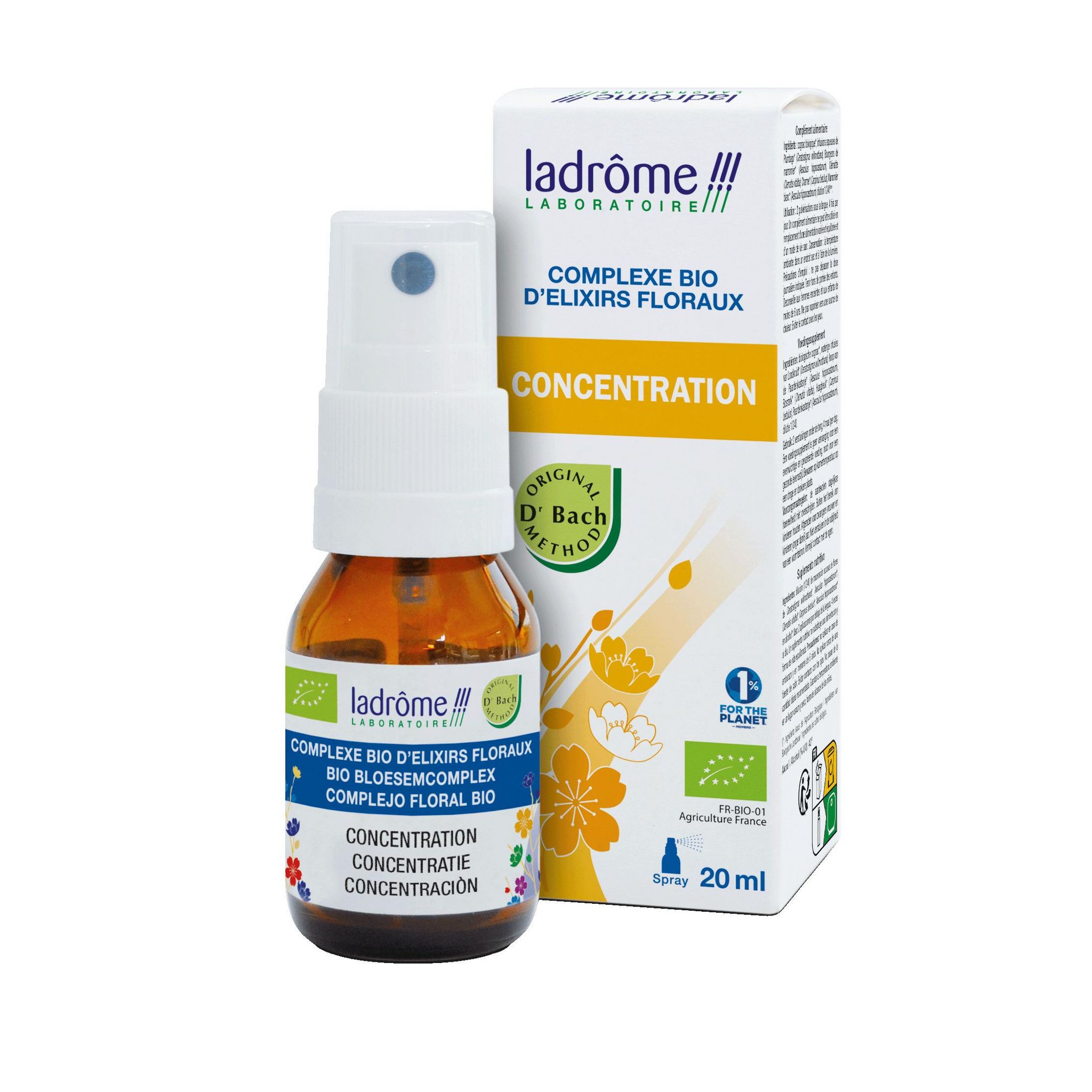 LADROME Complexe d'élixirs floraux concentration bio 20ml