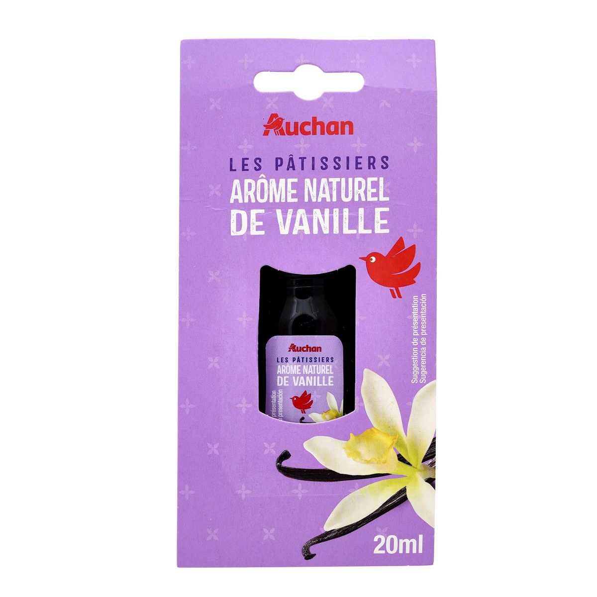 AUCHAN Arôme naturel de vanille Les pâtissiers 20ml