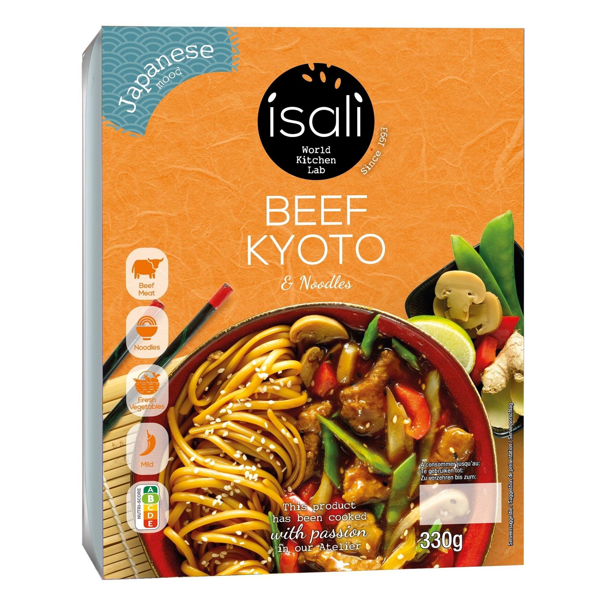ISALI Beef Kyoto et noodles 330g