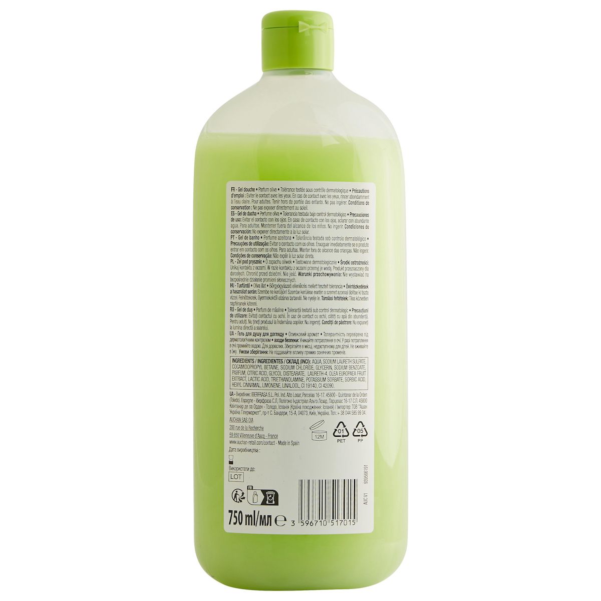 COSMIA Gel douche olive 750ml