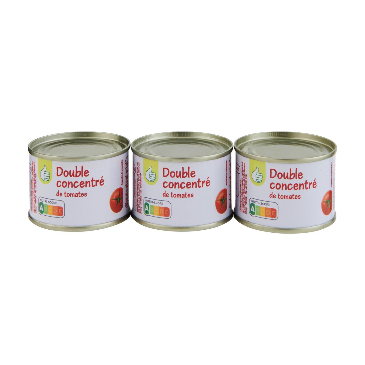 POUCE Double concentré de tomates 3x70g 210g