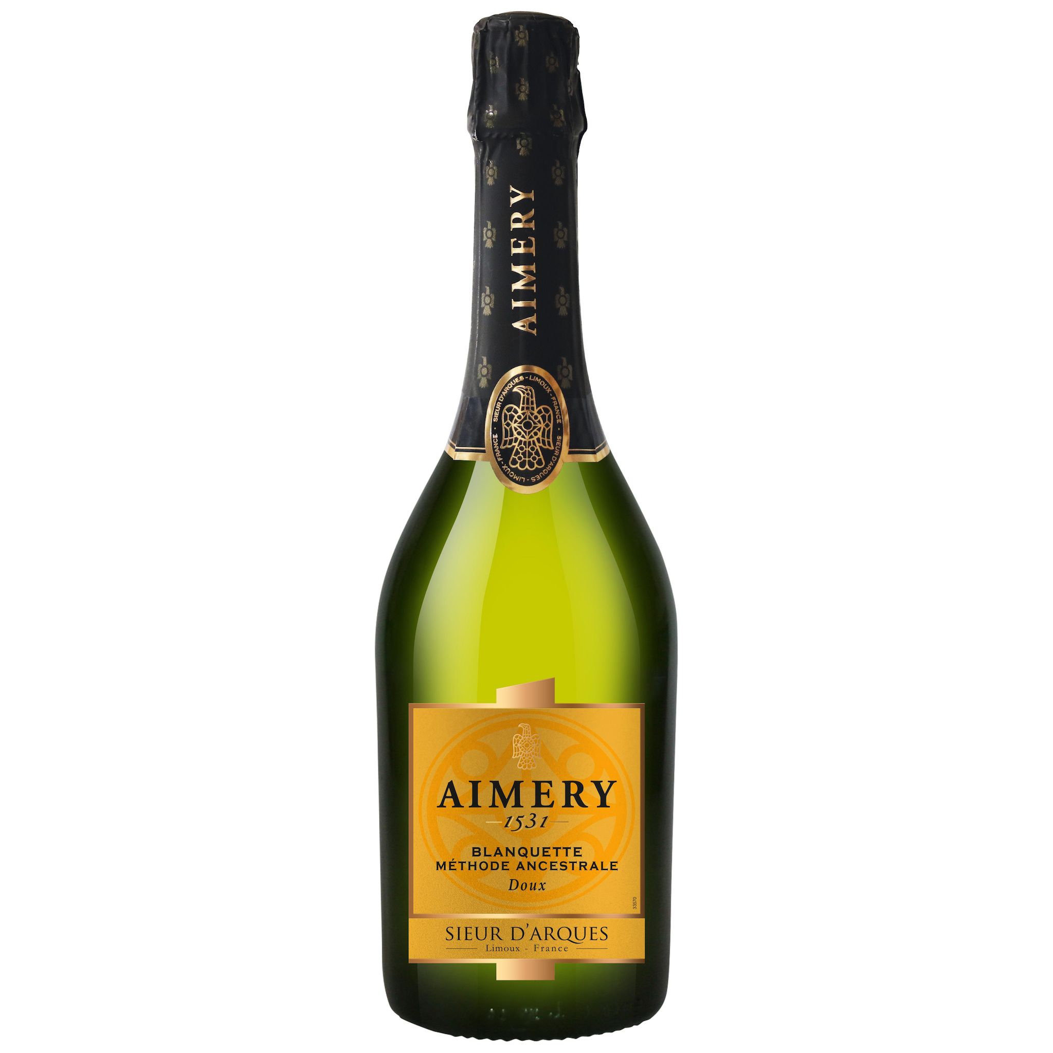Voir la diapositive 2 : AIMERY AOP Limoux Vin effervescent Blanquette méthode ancestrale doux 75cl