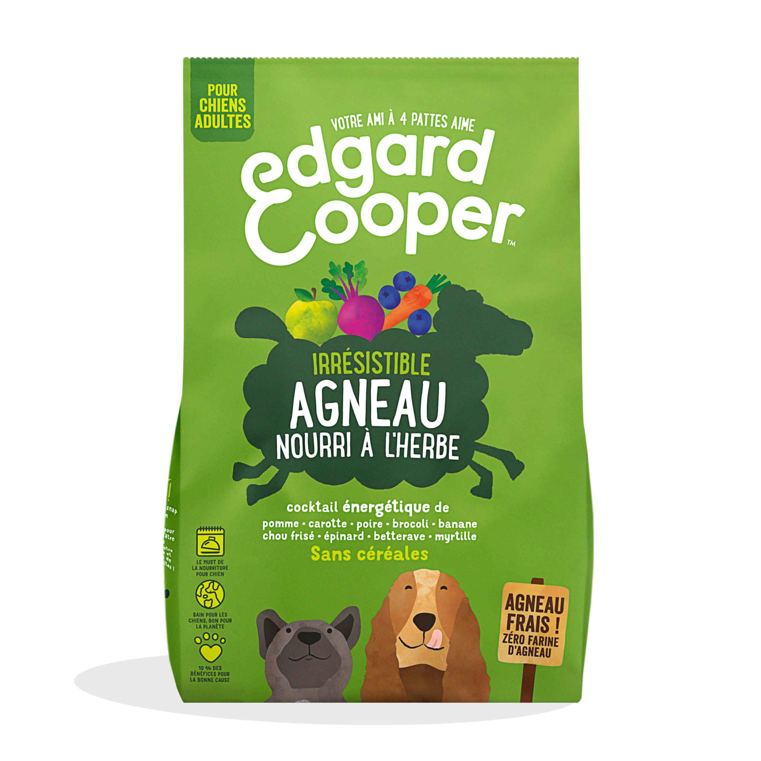 EDGAR & COOPER Croquettes à l'agneau sans céréales pour chien adulte 1kg