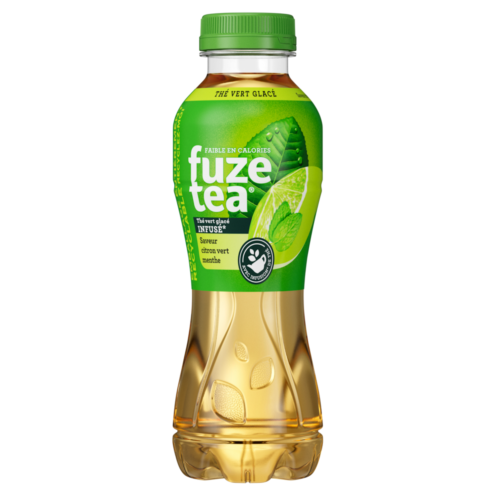 FUZE TEA Thé vert glacé saveur citron vert et menthe 40cl