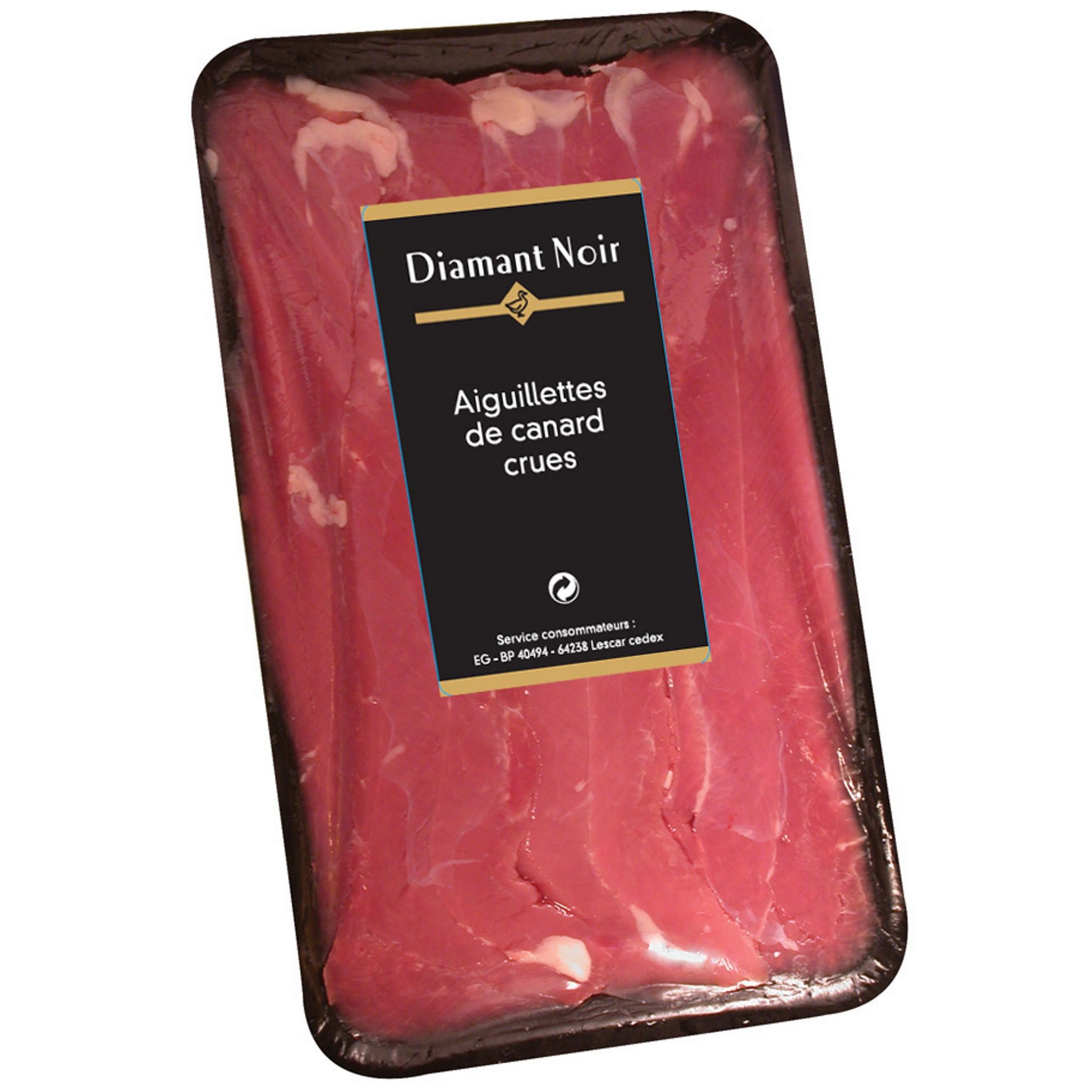 DIAMANT NOIR Aiguillettes de canard crues 300g