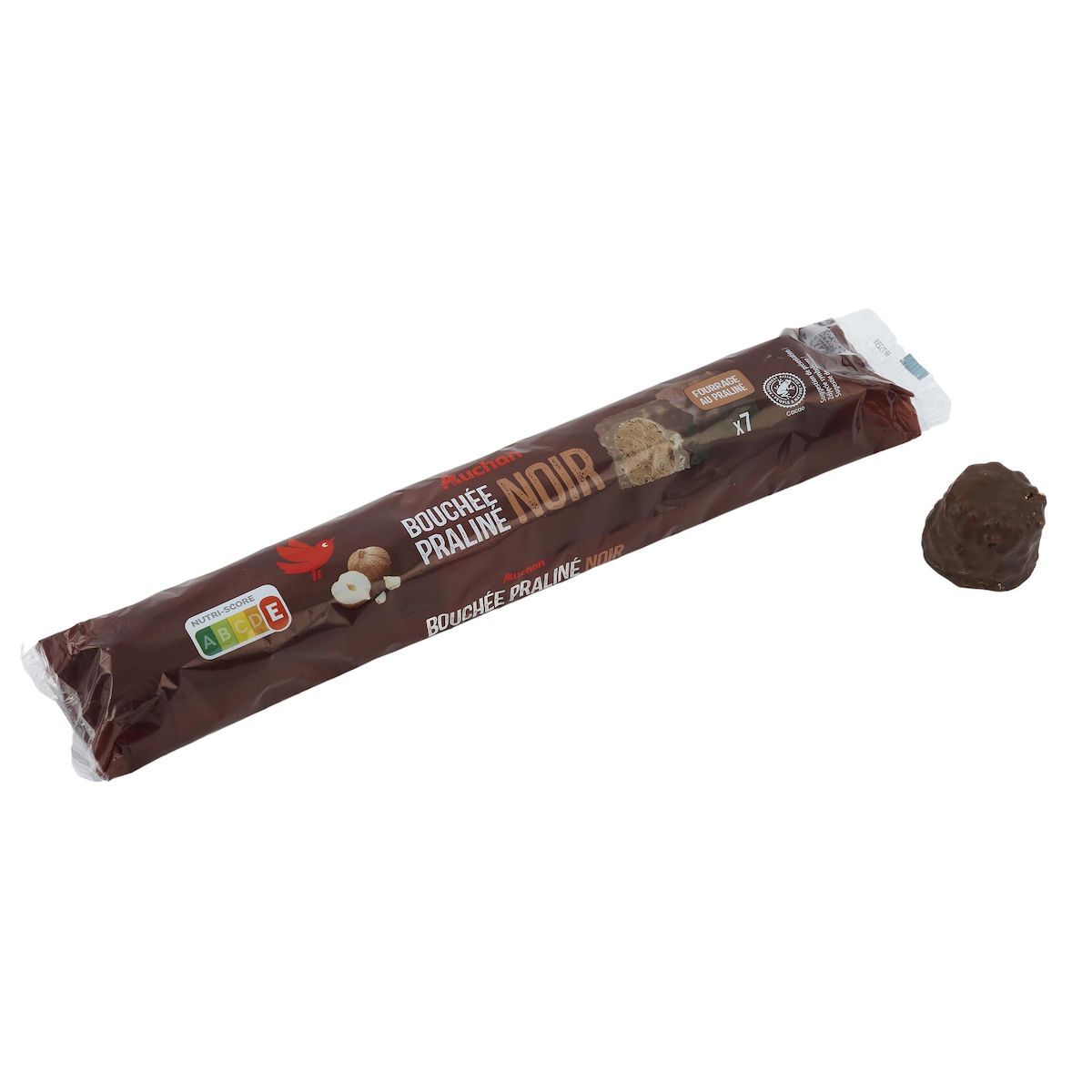 AUCHAN Bouchées praliné noir 7 bouchées 245g
