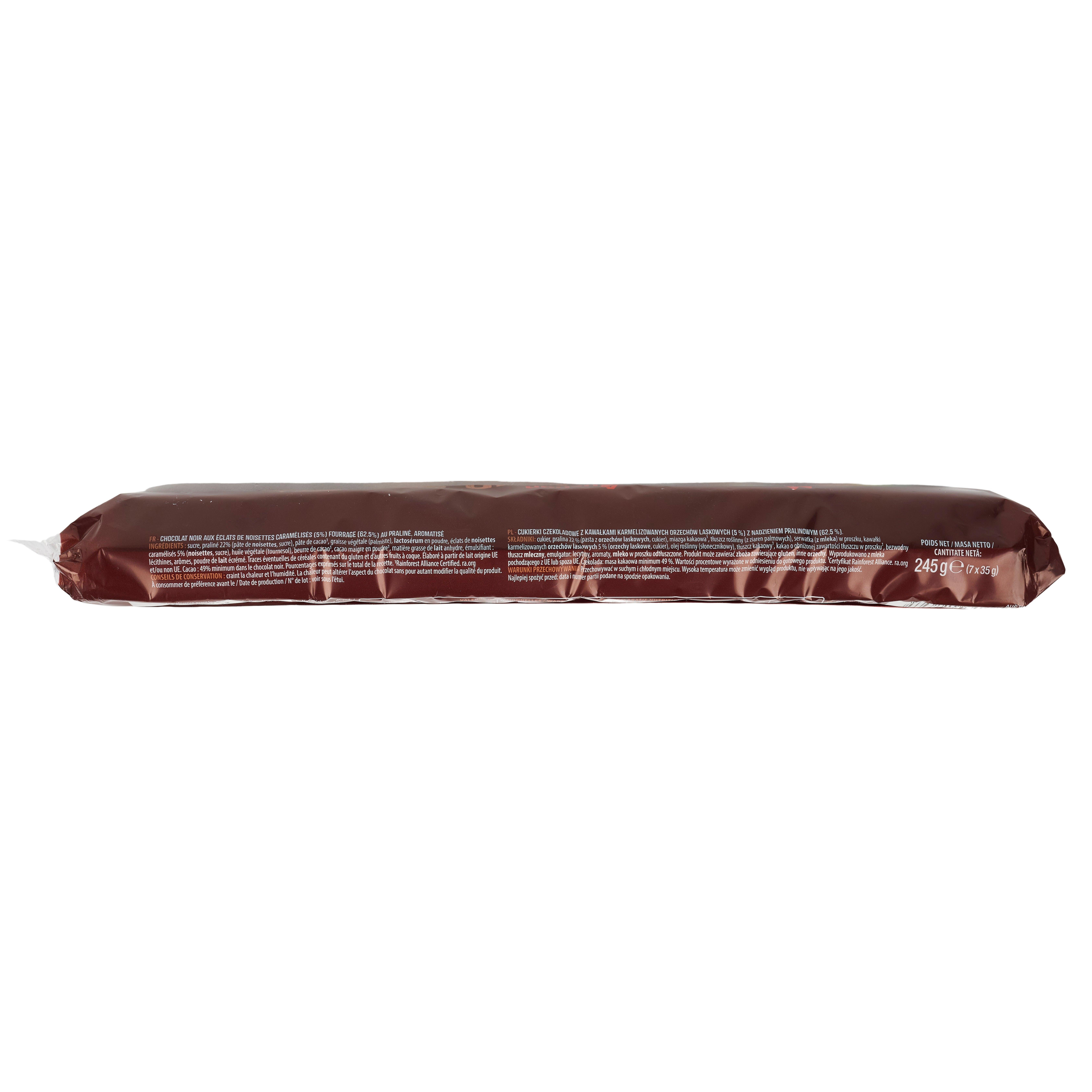 Voir la diapositive 5 : AUCHAN Bouchées praliné noir 7 bouchées 245g