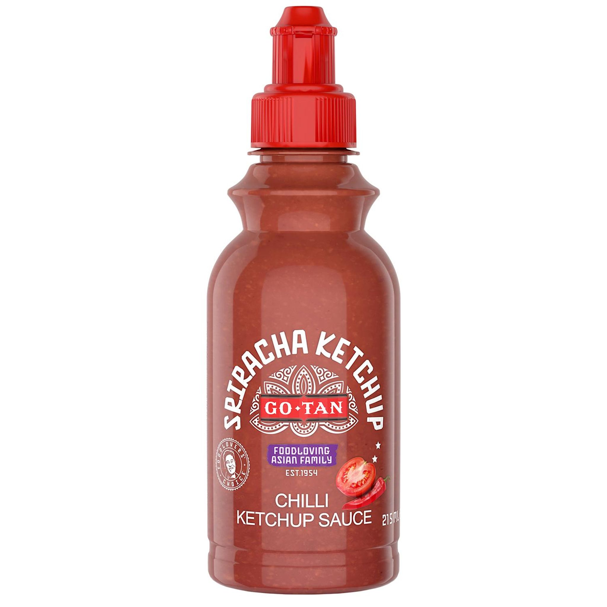 GO TAN Sauce sriracha ketchup en flacon 215ml