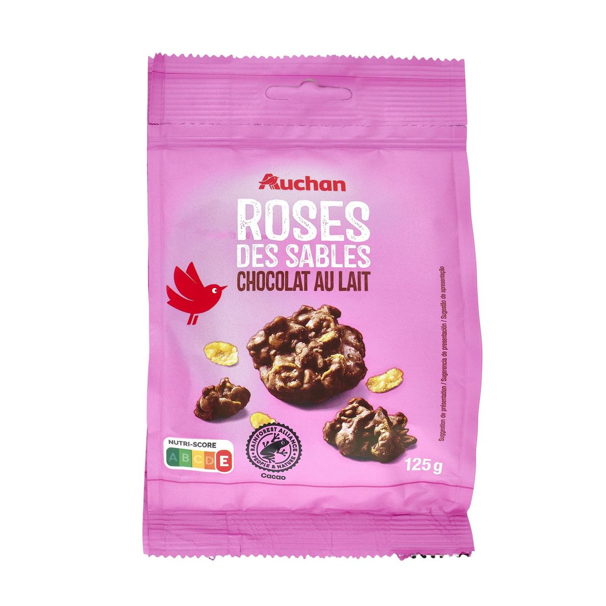 AUCHAN Roses des sables au chocolat au lait 125g