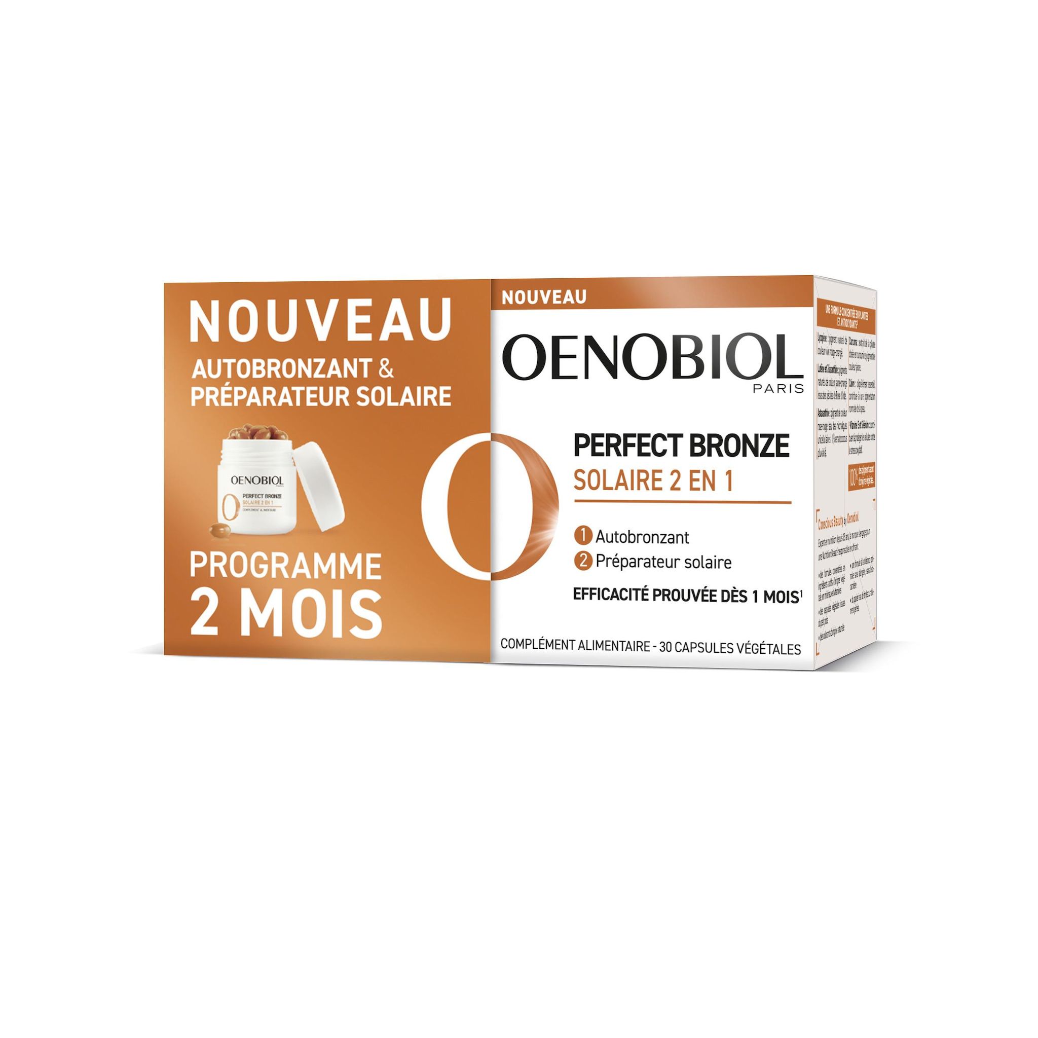 OENOBIOL Complément alimentaire autobronzant 60 capsules