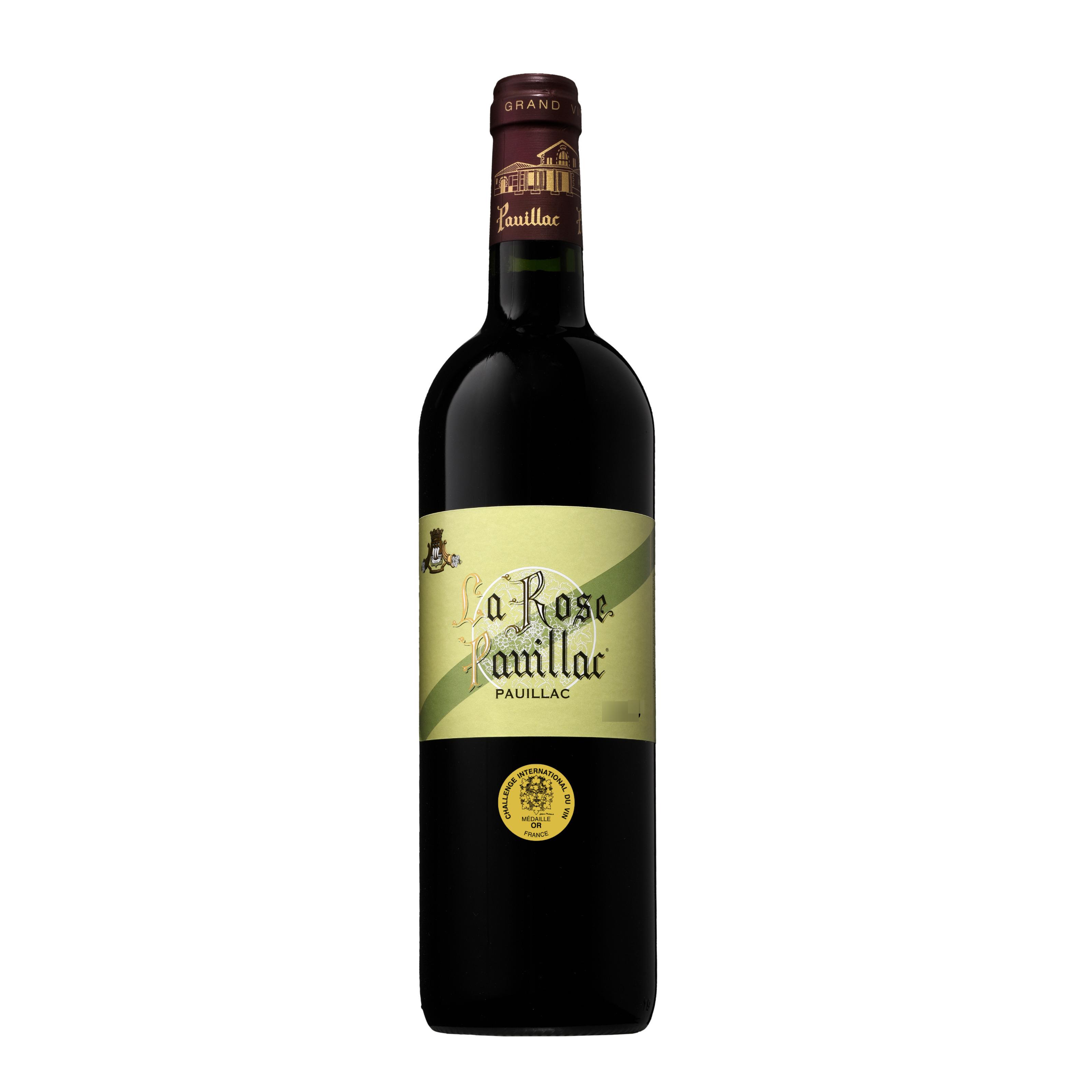 Voir la diapositive 2 : AOP Pauillac La Rose Pauillac rouge 75cl