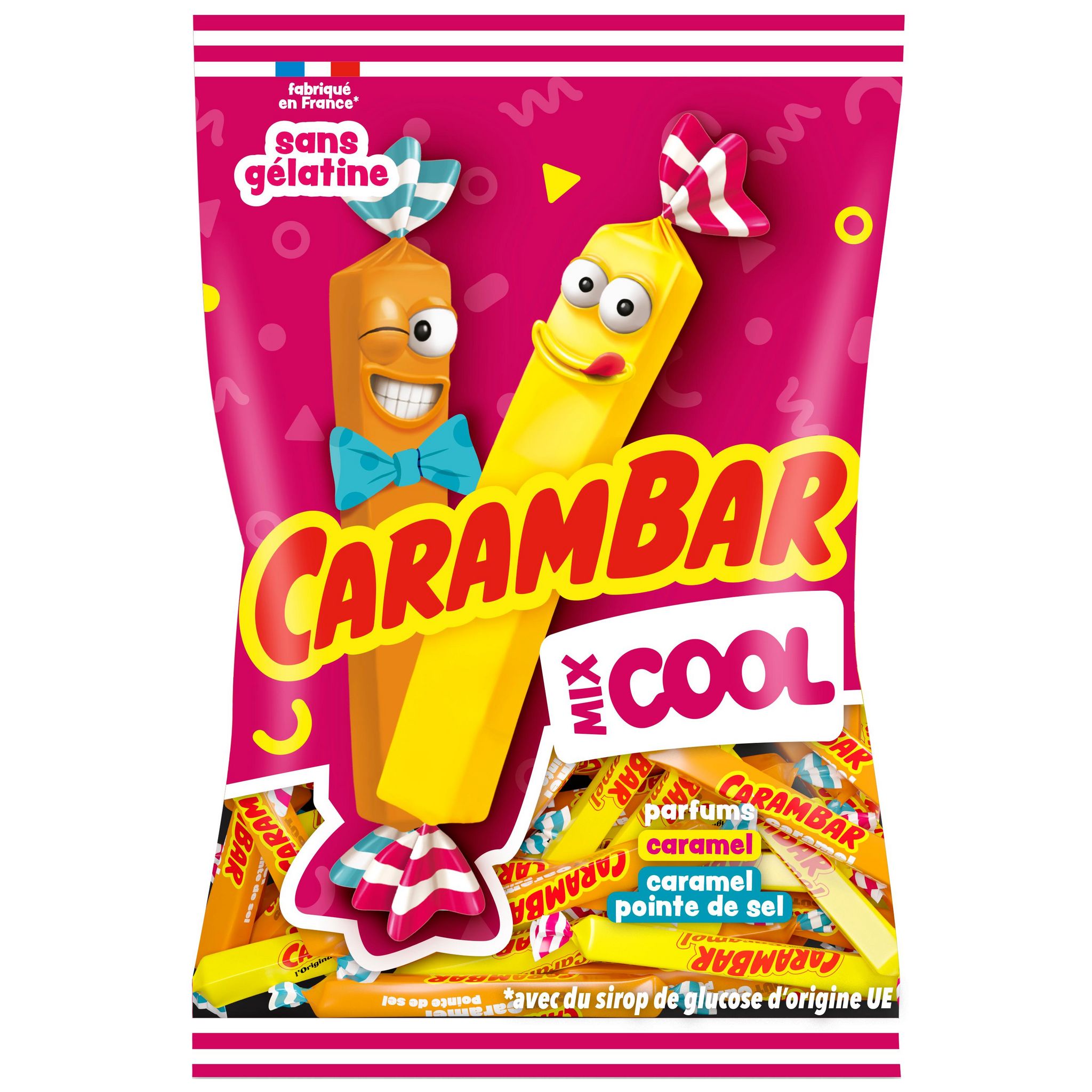 CARAMBAR Confiseries caramel aromatisées mix cool 380g