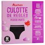Voir la diapositive 2 : AUCHAN Culotte périodique flux modéré taille M noire 1 culotte