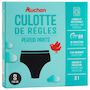 Voir la diapositive 3 : AUCHAN Culotte périodique flux élevé taille S noire 1 culotte