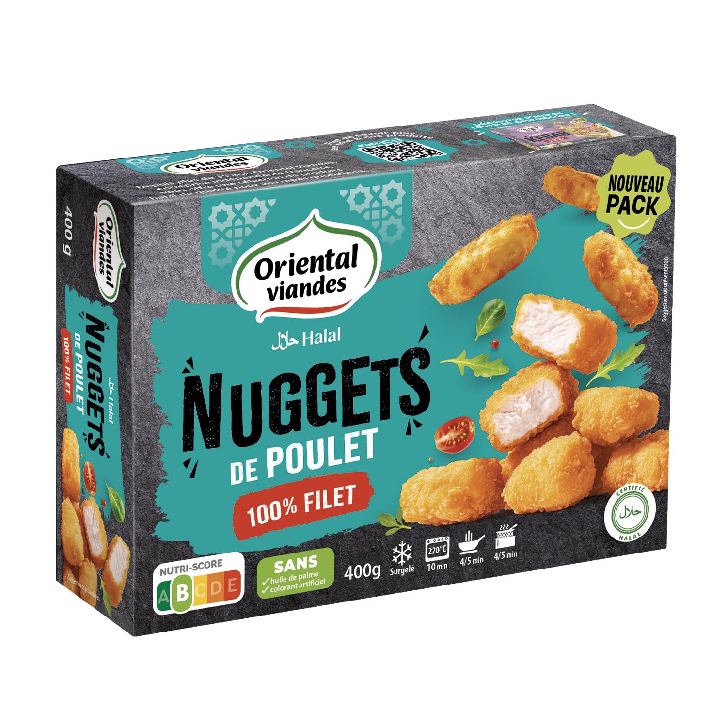 ORIENTAL VIANDES Nuggets de poulet halal 400g
