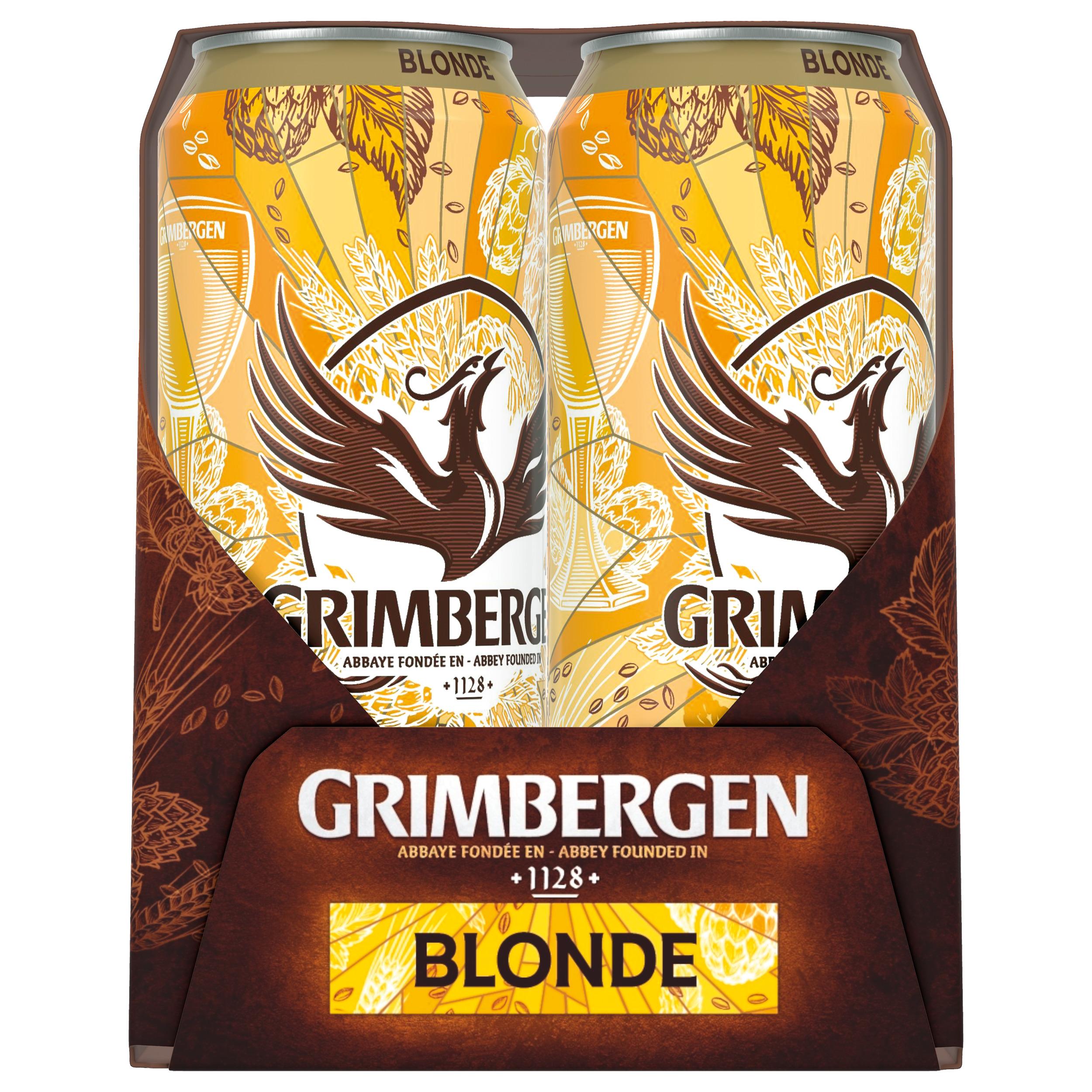 Voir la diapositive 2 : GRIMBERGEN Bière blonde ronde et équilibrée 6.7% Boîte 4x50cl