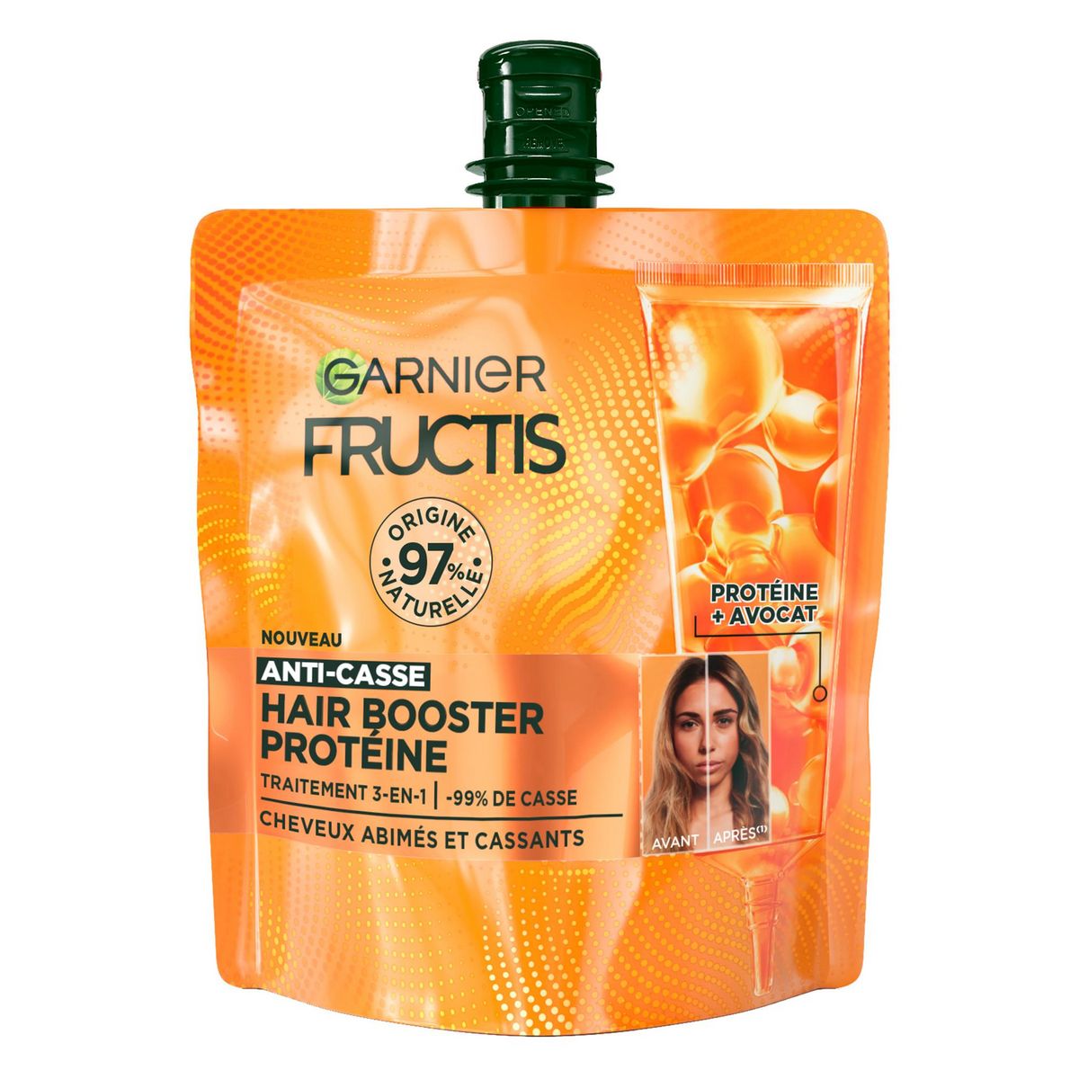 GARNIER Fructis Hair booster protéine anti-casse cheveux abimés et cassants 60ml