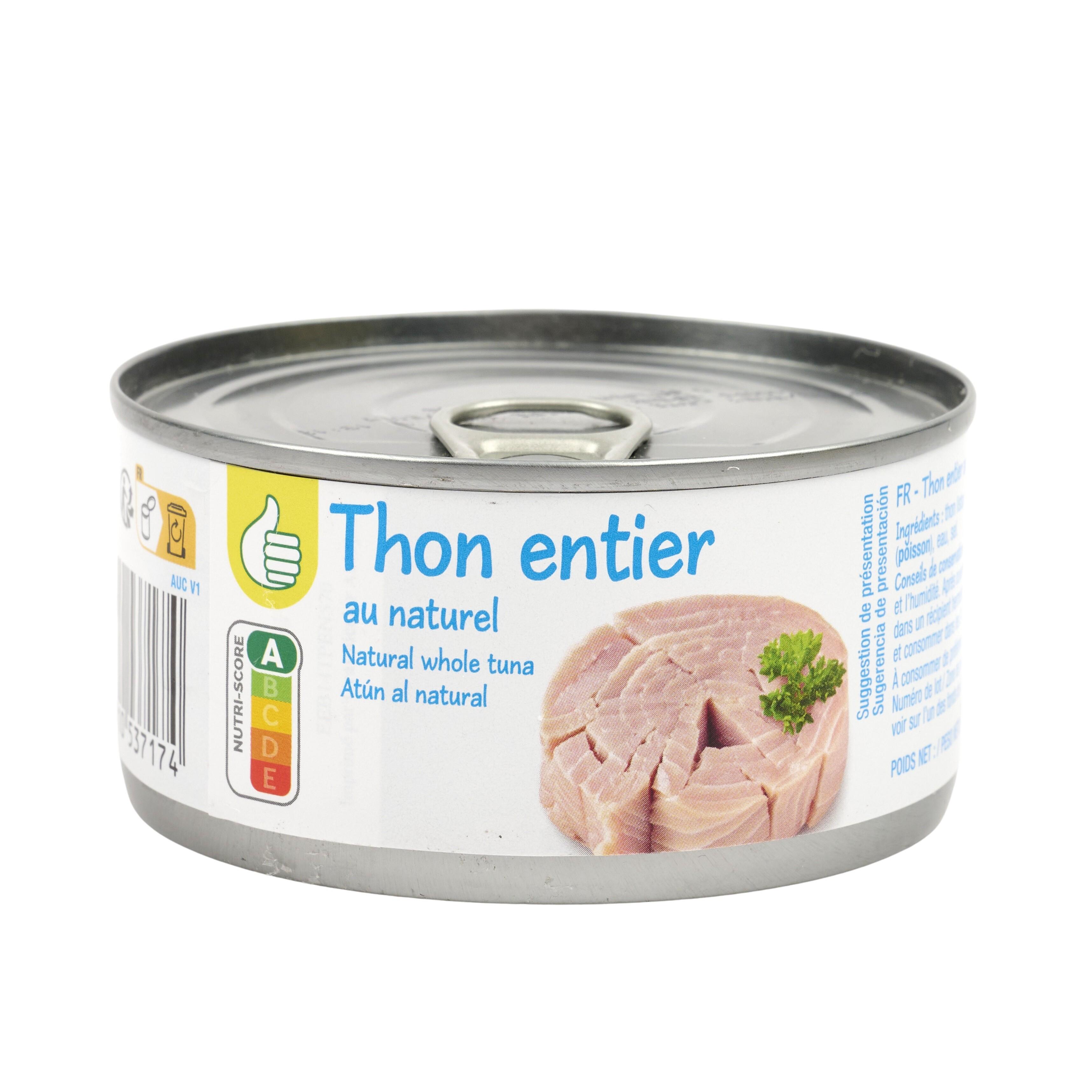 Voir la diapositive 3 : POUCE Thon entier listao naturel 140g
