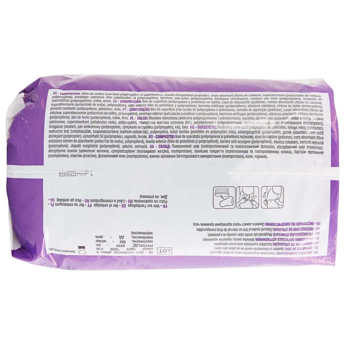 AUCHAN Culottes discreet anti-fuites protection optimale noir taille L 10 culottes