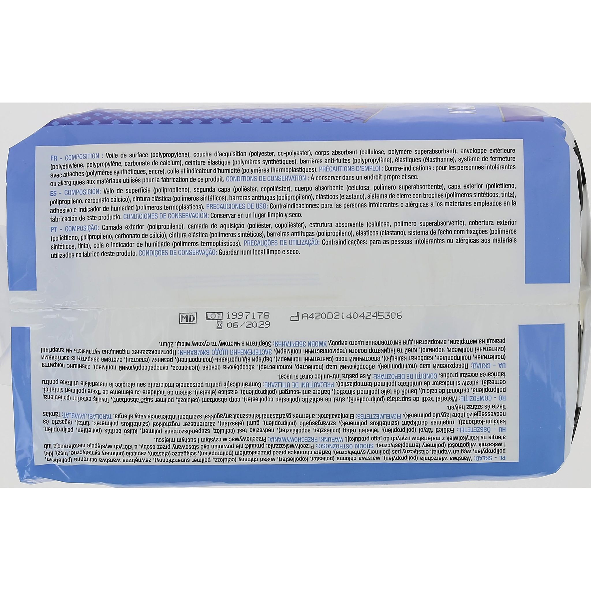 Voir la diapositive 3 : AUCHAN Changes complets taille M 20 changes