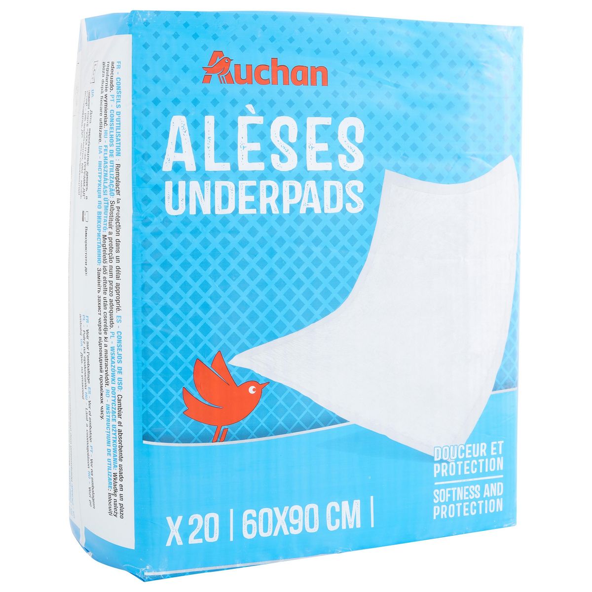 AUCHAN Alèses 60x90cm 20 alèses