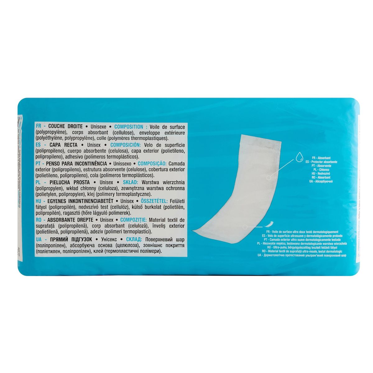 AUCHAN Couches droites pour incontinence adulte 28 couches