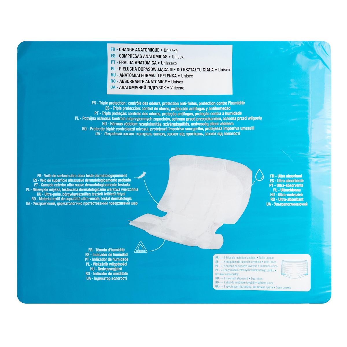 AUCHAN Changes anatomiques protection optimale 20 changes + 2 slips