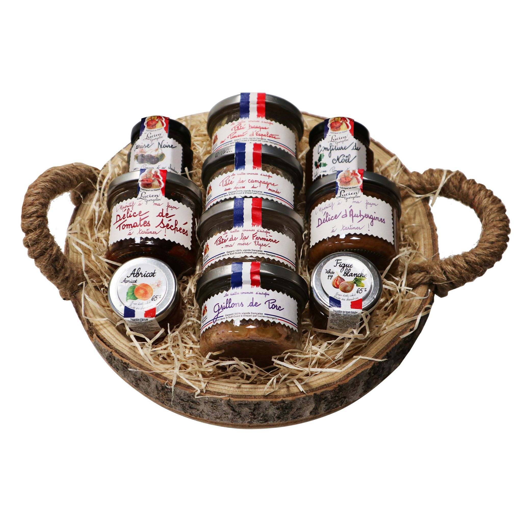 LUCIEN GEORGELIN Coffret Quentin V2 assortiment de pâté et de confitures 10 pièces 630g