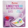 Voir la diapositive 2 : AUCHAN Lingettes anti-décoloration tous textiles 40 lingettes