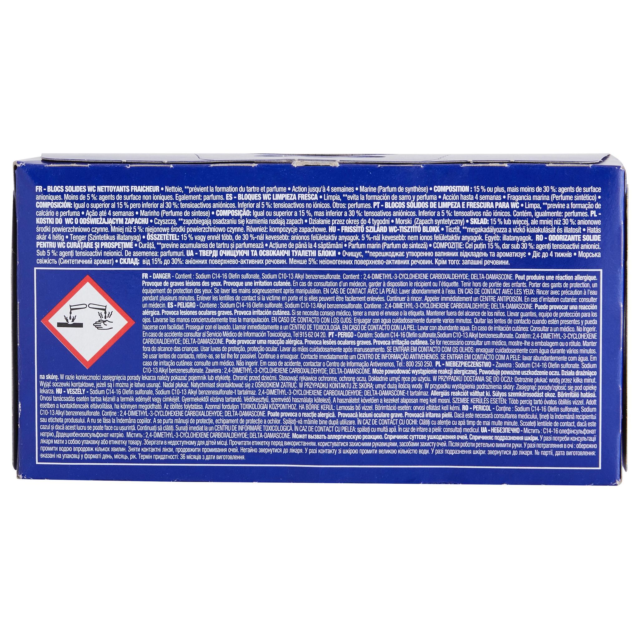 Voir la diapositive 3 : AUCHAN Bloc WC solide marine 3 blocs