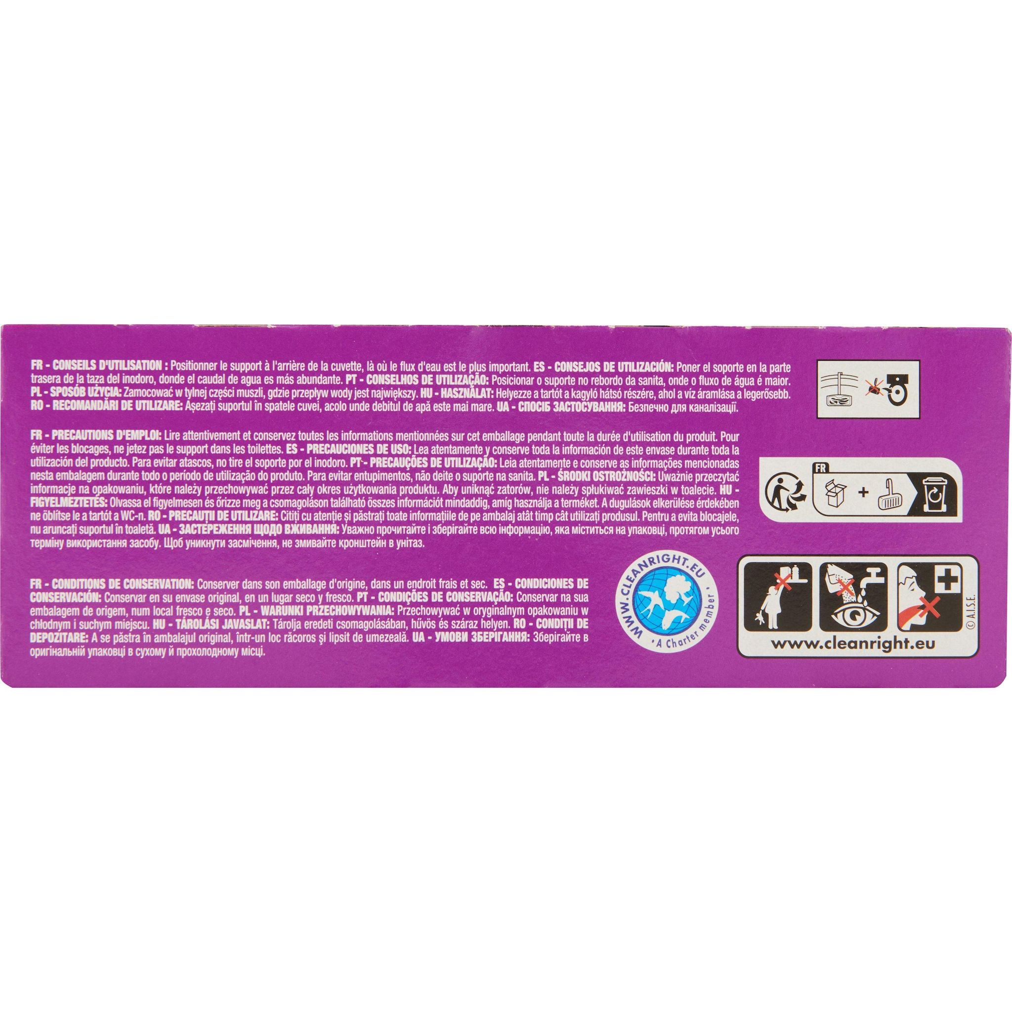 Voir la diapositive 4 : AUCHAN Bloc WC nettoyant fraîcheur lavandes 3 pièces