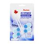 Voir la diapositive 2 : AUCHAN Bloc WC 4 en 1 power fraîcheur marine 2 blocs