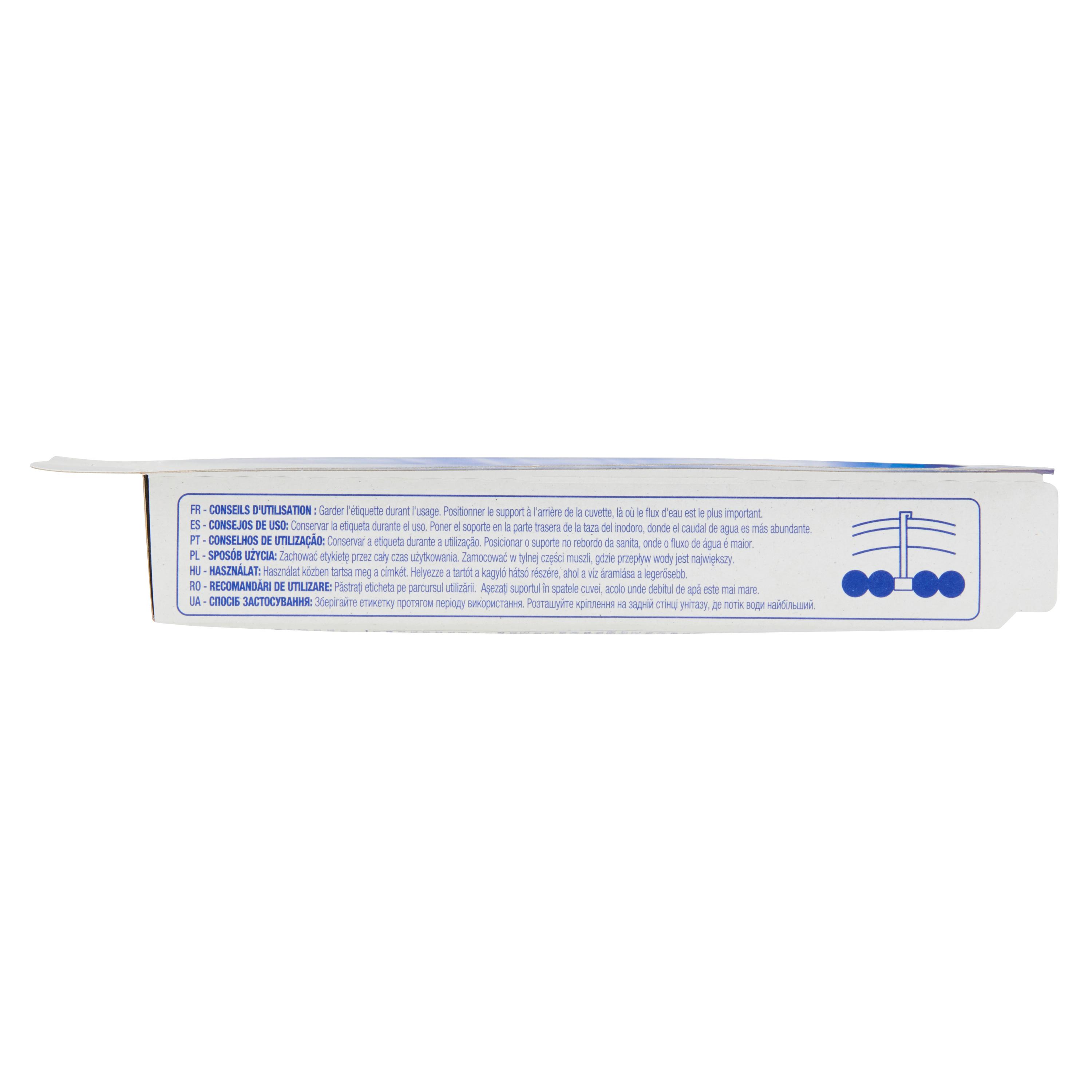 Voir la diapositive 4 : AUCHAN Bloc WC 4 en 1 power fraîcheur marine 2 blocs