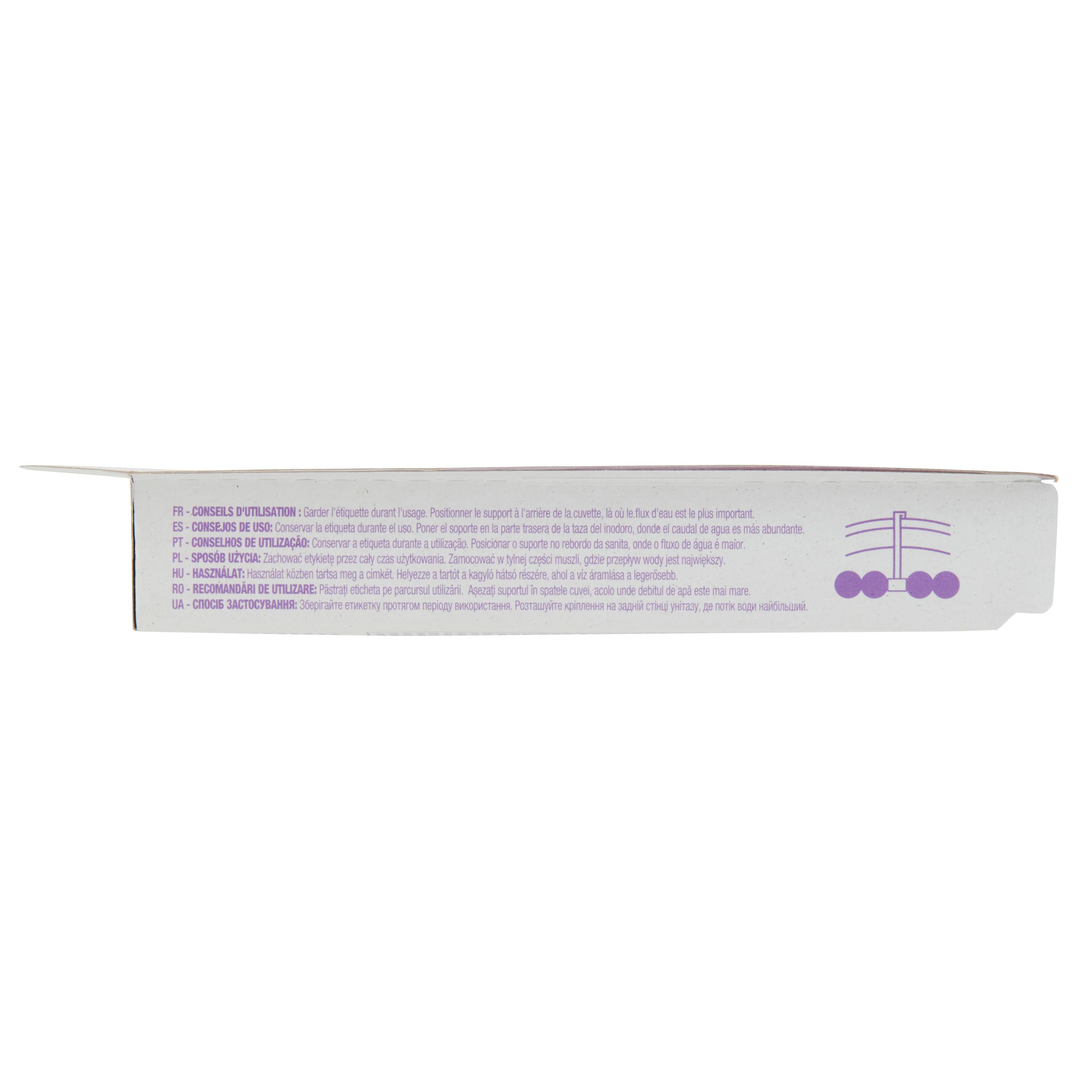 Voir la diapositive 3 : AUCHAN Bloc wc power fleur mysterieuse violette poudre X2