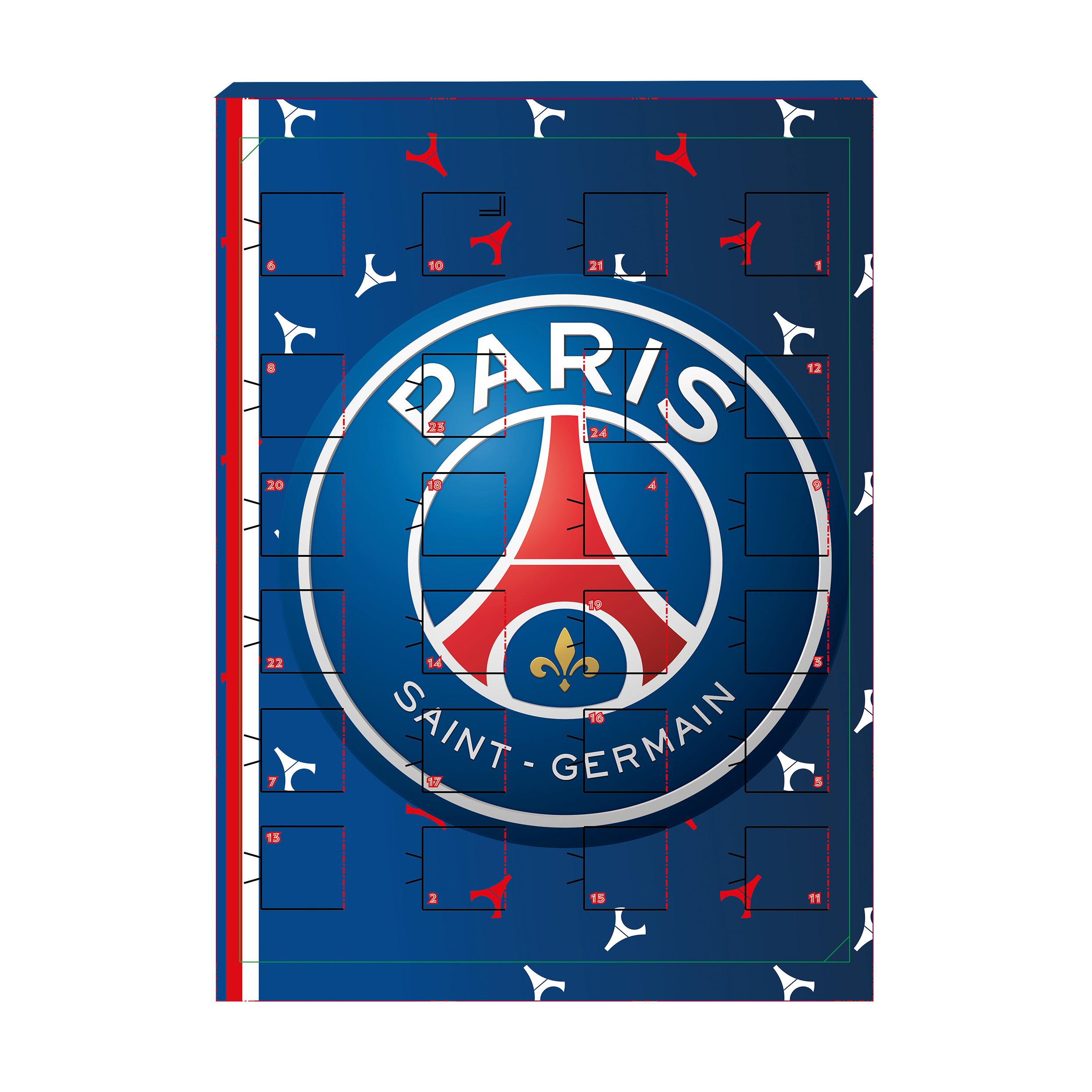 BIP FRANCE Calendrier de l'avent psg au chocolat 75g