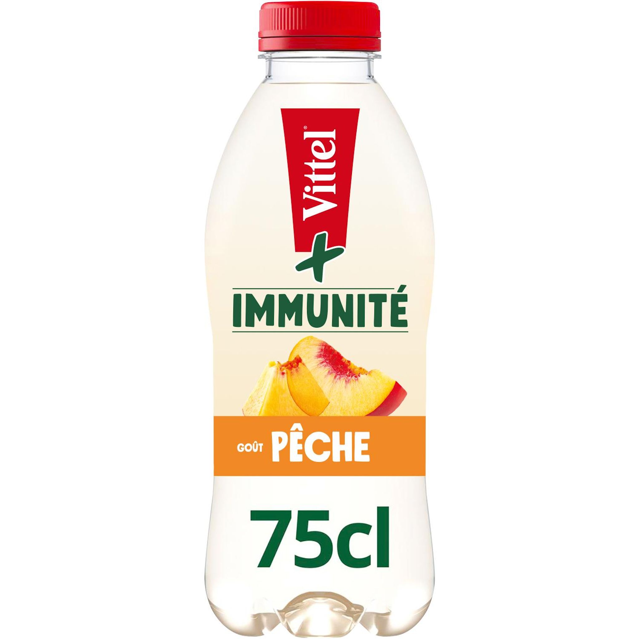 VITTEL + Immunité Eau minérale naturelle goût pêche 75cl