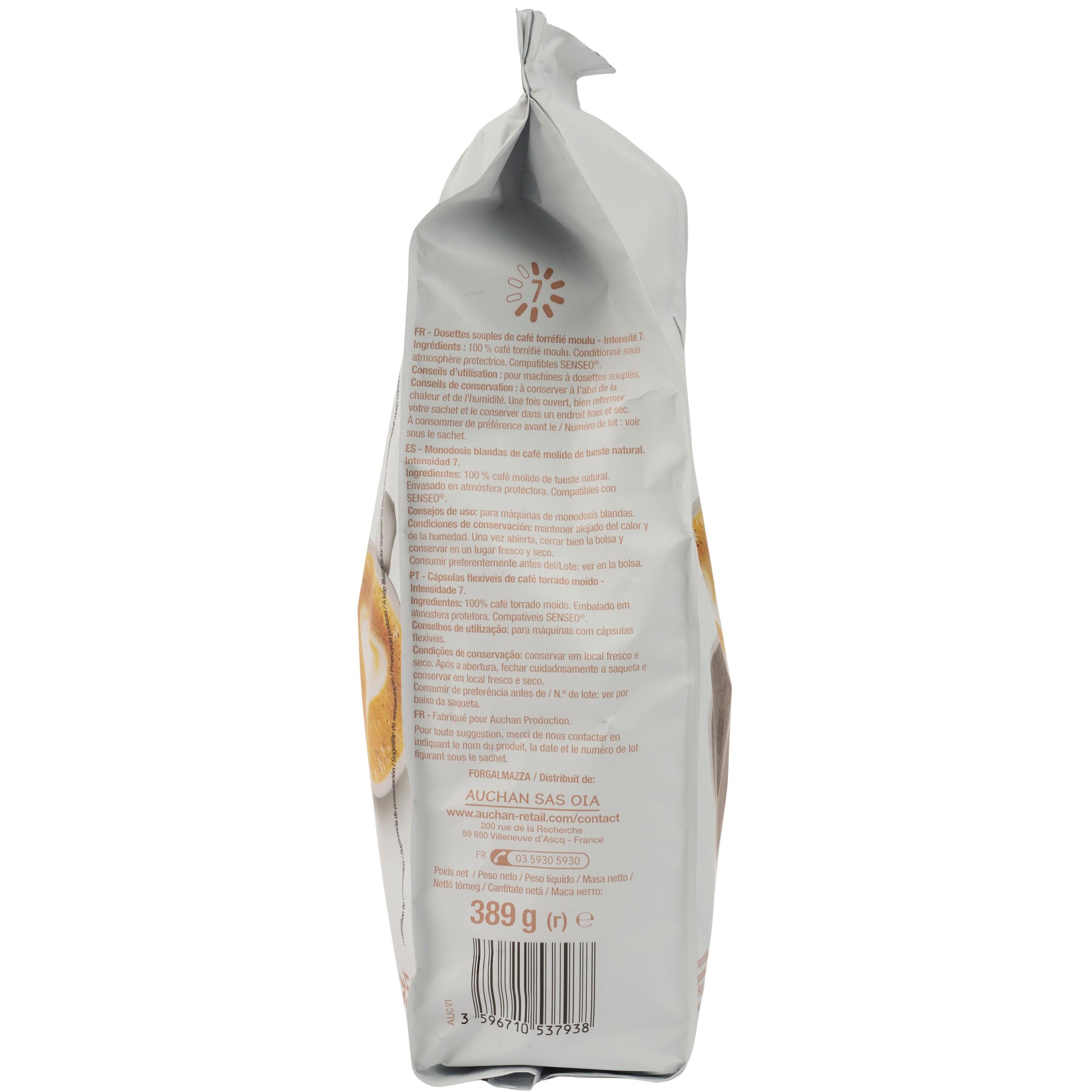 Voir la diapositive 2 : POUCE Café classique en dosettes compatibles Senseo 56 dosettes 389g