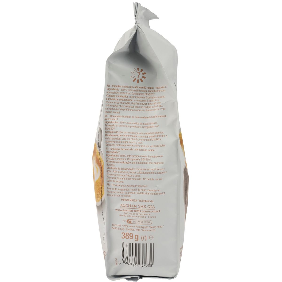 POUCE Café classique en dosettes compatibles Senseo 56 capsules 389g