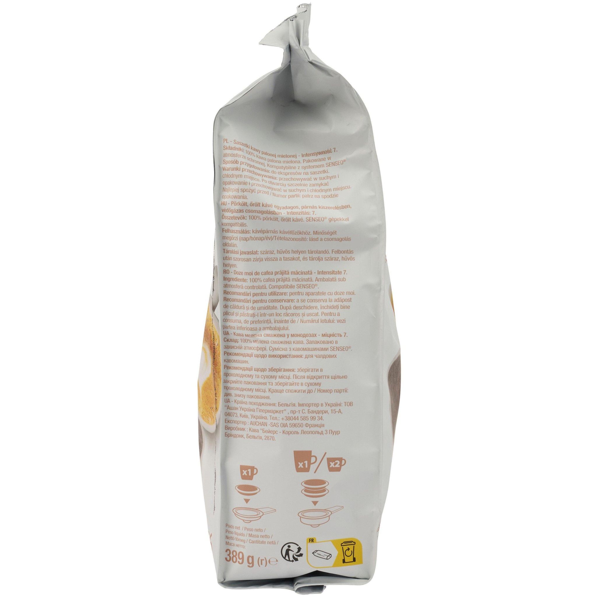 Voir la diapositive 3 : POUCE Café classique en dosettes compatibles Senseo 56 capsules 389g