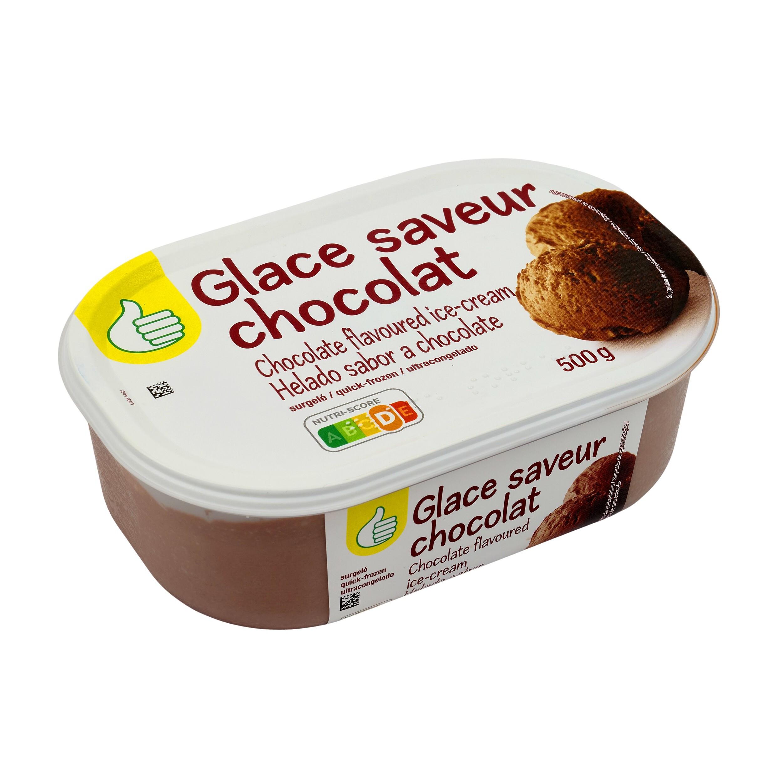 Voir la diapositive 2 : POUCE Glace au chocolat 500g