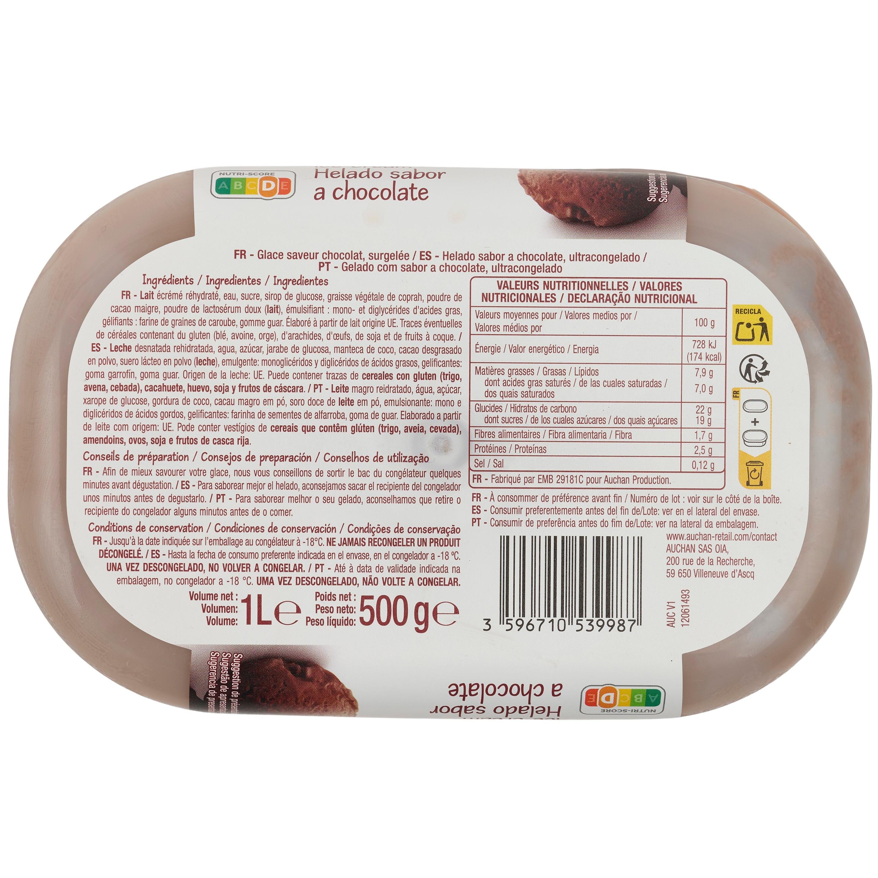 Voir la diapositive 3 : POUCE Glace au chocolat 500g