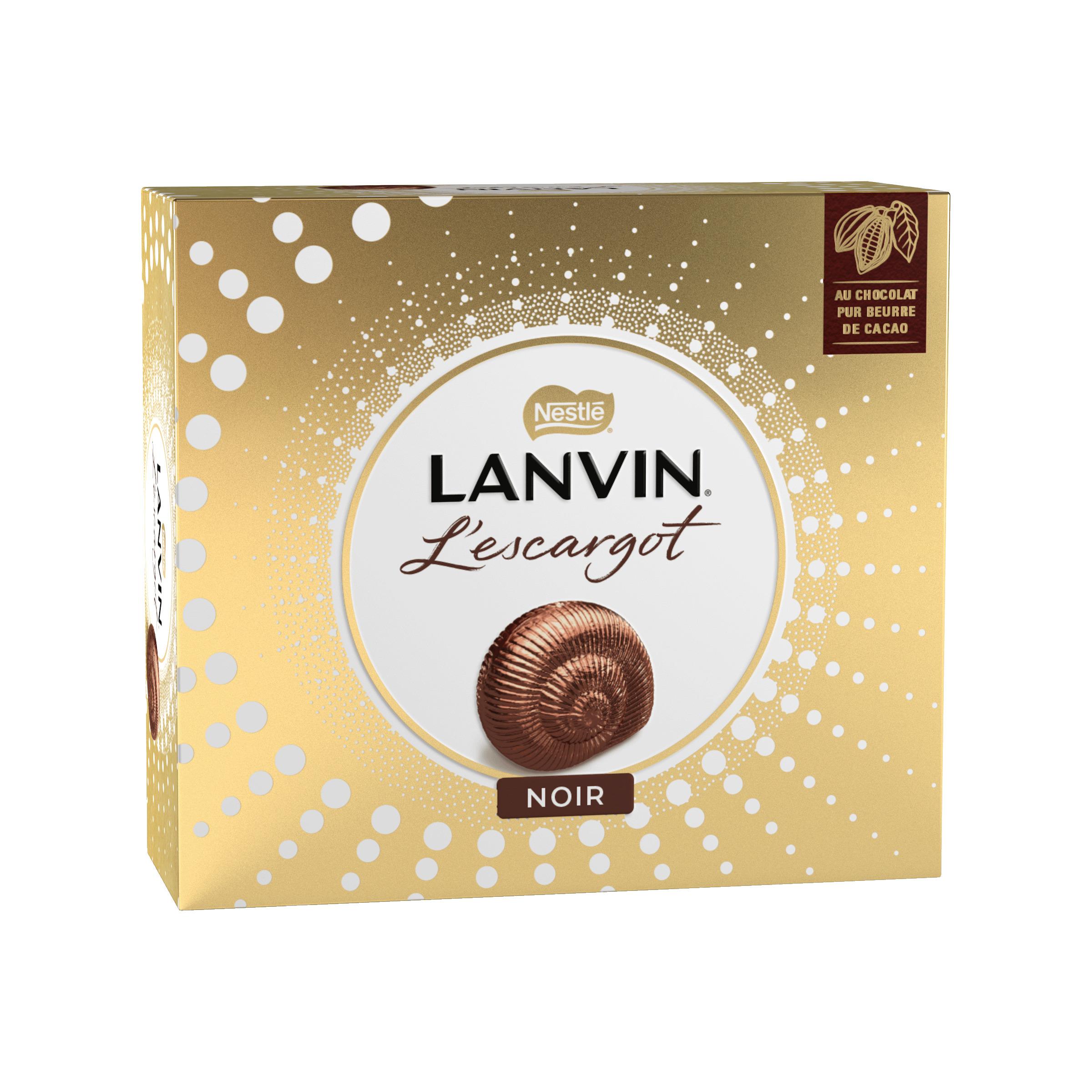 NESTLE Lanvin coffret l'escargot au chocolat noir 22 bouchées 362g