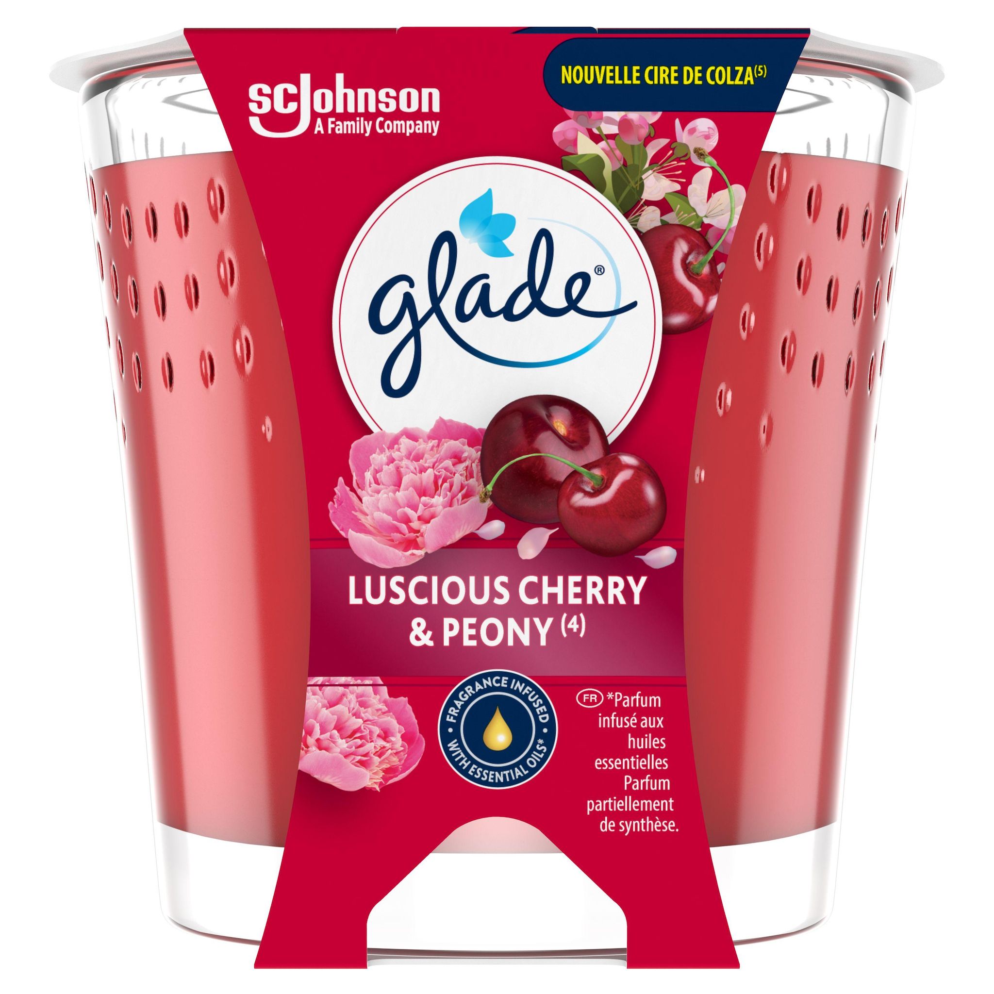 GLADE Bougie parfum infusé aux huiles essentielles 1