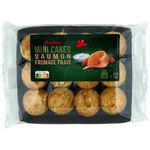 AUCHAN Mini cakes saumon fromage frais 12 pièces 180g